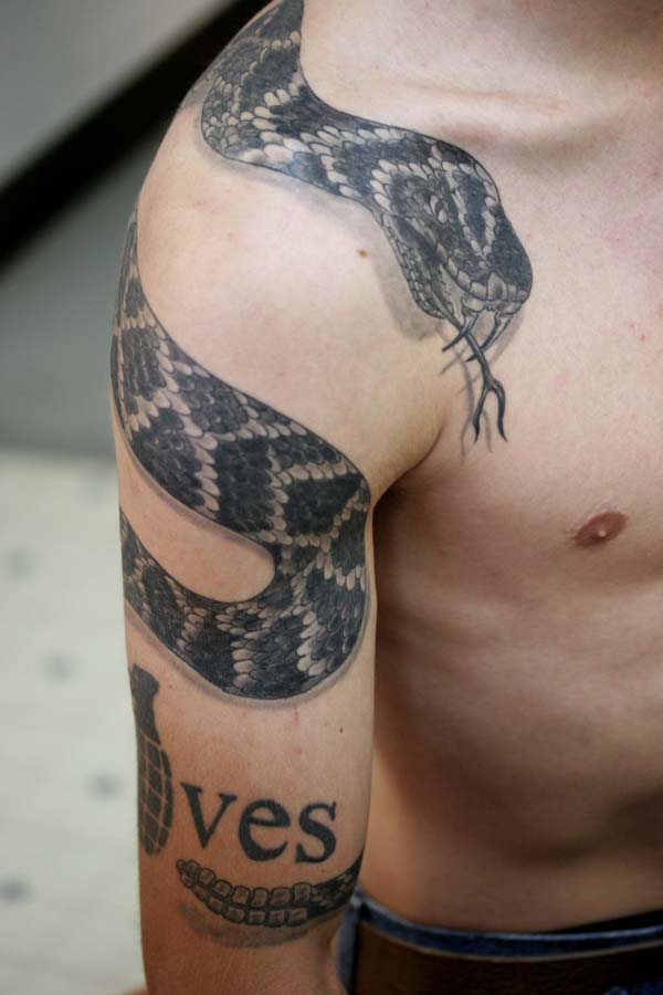 Snake shoulder & arm